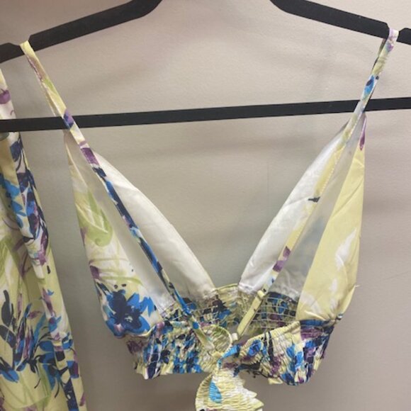 ROSS: Tropical Lime Green Floral 2 Piece Set - Picture 4 of 5